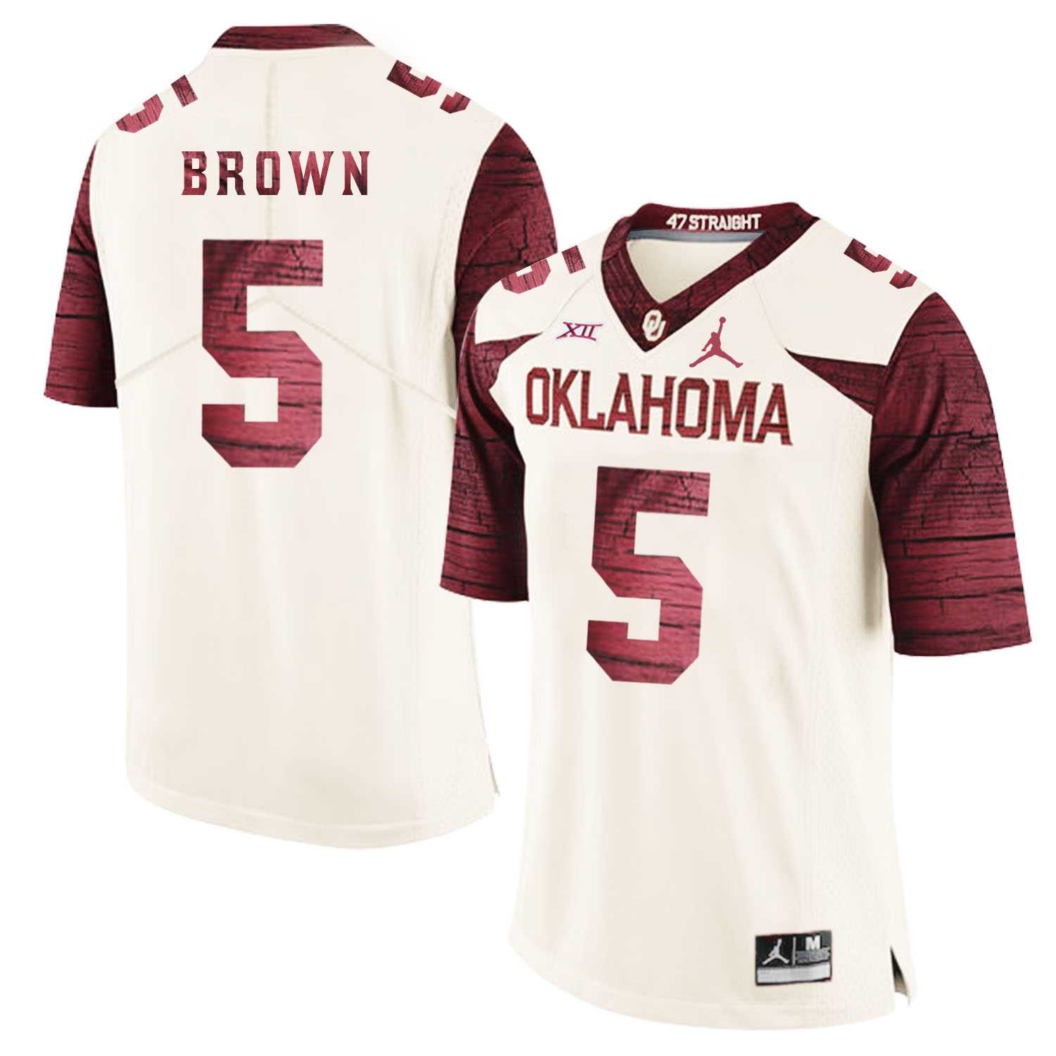 Oklahoma Sooners 5 Marquise Brown White 47 Game Winning Streak College Football Jersey Dzhi,We sell and wholesale Oklahoma Sooners 5 Marquise Brown White 47 Game Winning Streak College Football Jersey Dzhi on line form chian!
